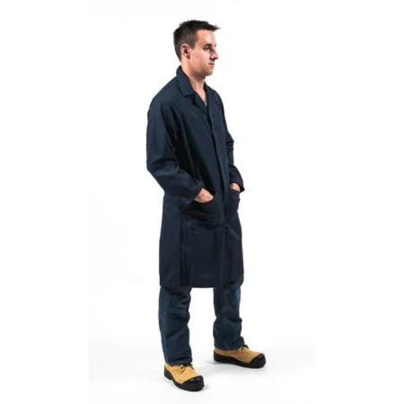 POLYCOTTON SHOP COAT